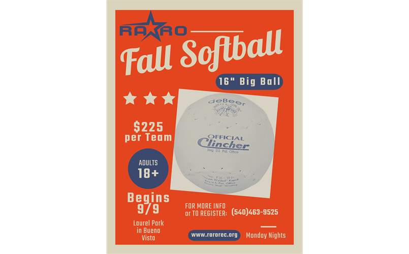 Fall Big Ball Softball 