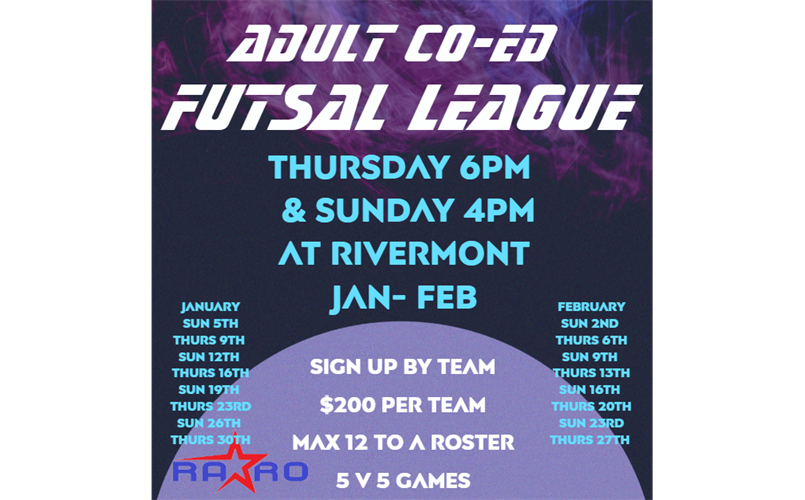 Adult indoor soccer league